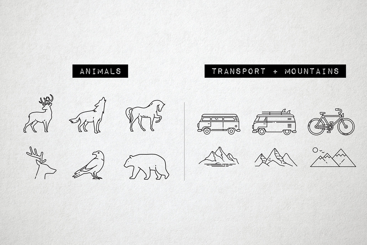 Adventure Outdoor Icons - Camping, an Outline Icon by Hatch Design Workshop (Photo 5 of 10)