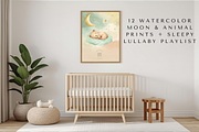 Nursery Moon & Animal QR Code Prints, an Illustration by Vandy Fullum (Thumbnail 1 of 10)