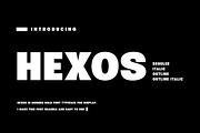 Hexos - Bold and Strong Font, a Sans Serif Font by RantautypeStudio (Thumbnail 1 of 11)