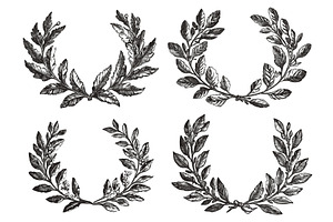 Different Laurel Wreath Detailed, an Object Illustration by LadadikArt
