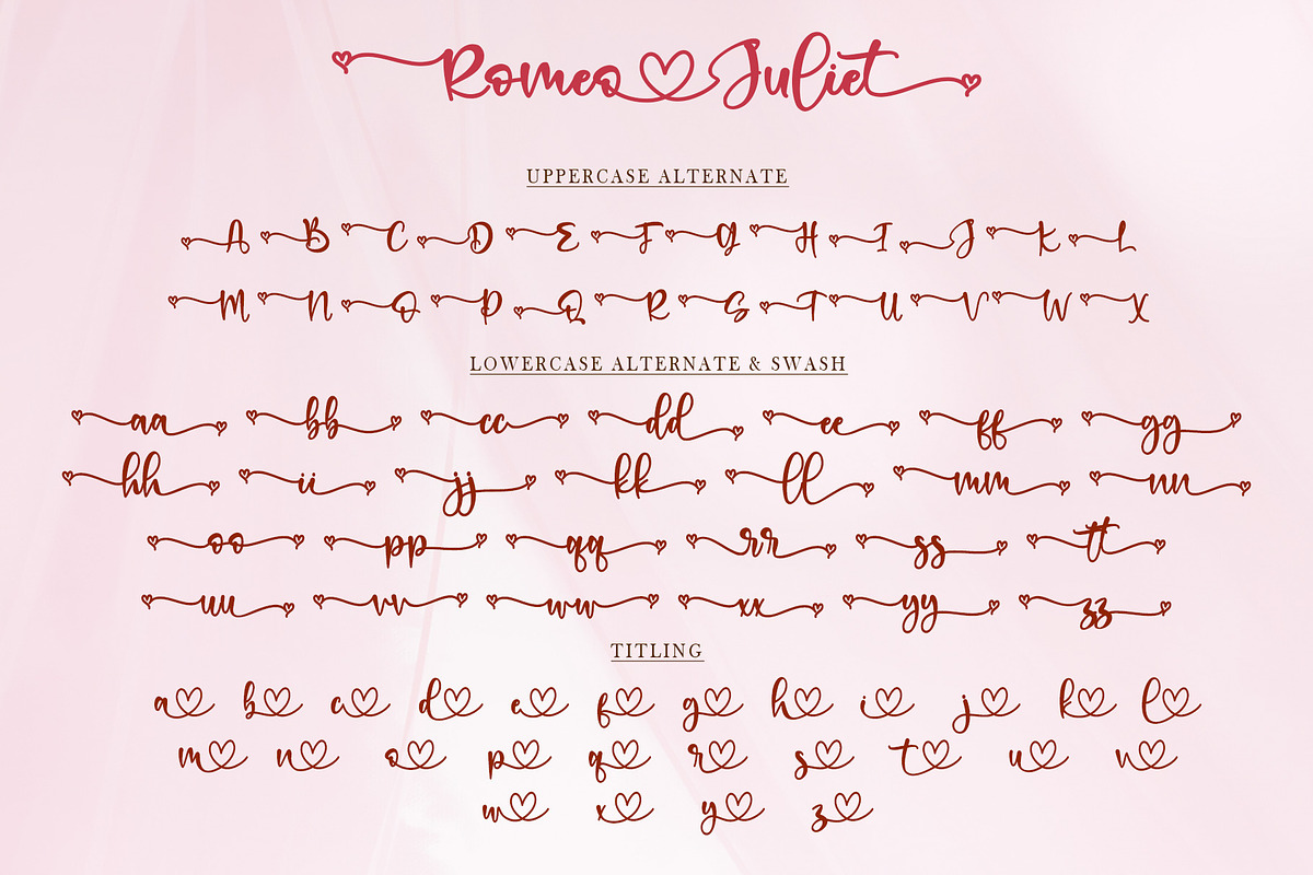 Romeo Juliet, a Script Font by Letterara (Photo 11 of 12)
