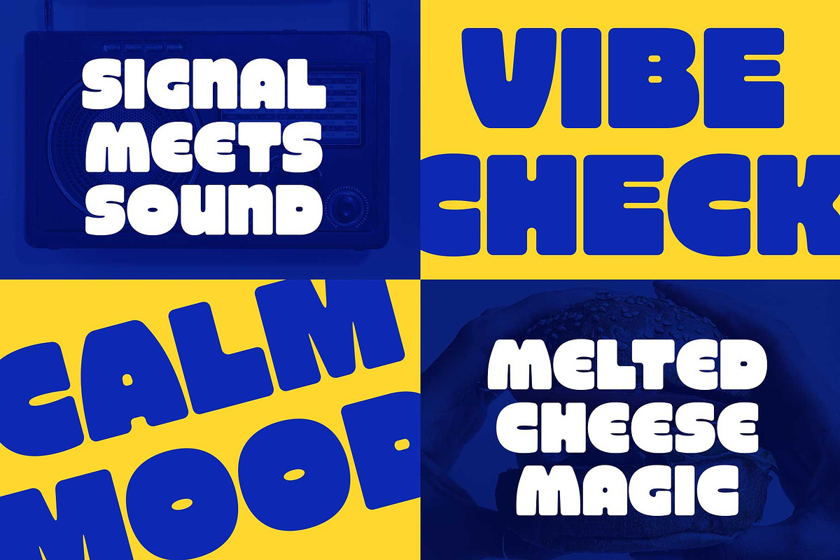Retro Sans - Chunky Huskey, a Sans Serif Font by Novitype (Photo 3 of 10)