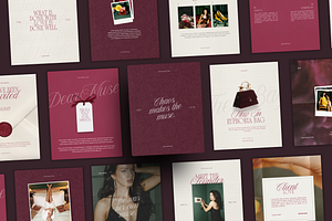 DEAR MUSE Canva Instagram Templates, a Social Media Template by Patrace Studio
