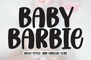 Baby Barbie | Script Font, a Script Font by Scratchones (Thumbnail 1 of 8)