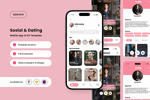 SwipeMate - Dating & Social App UI, an App Template by twinstd
