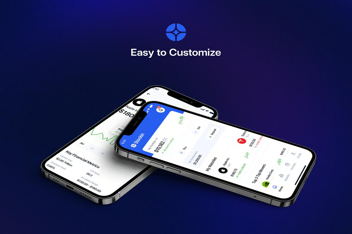 Stockin Stock Investment App UI Kit, an UI Kit Template by Lumina_ui_ux202 (Photo 3 of 6)