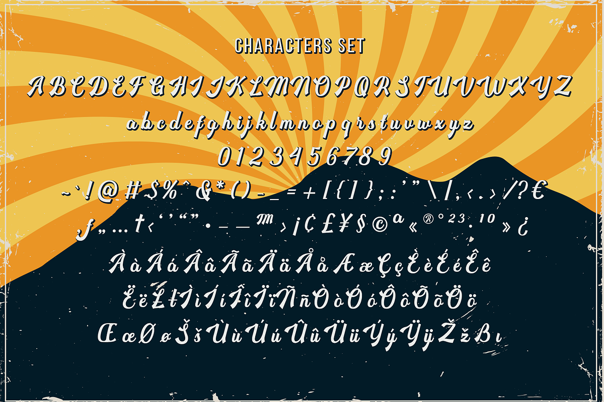Heidenberg - Retro Font, a Script Font by Motokiwo (Photo 12 of 13)