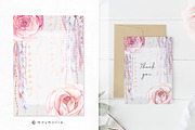 Floral Graphic Wedding Invitation 05, an Invitation Template by May • SHO (Thumbnail 2 of 5)