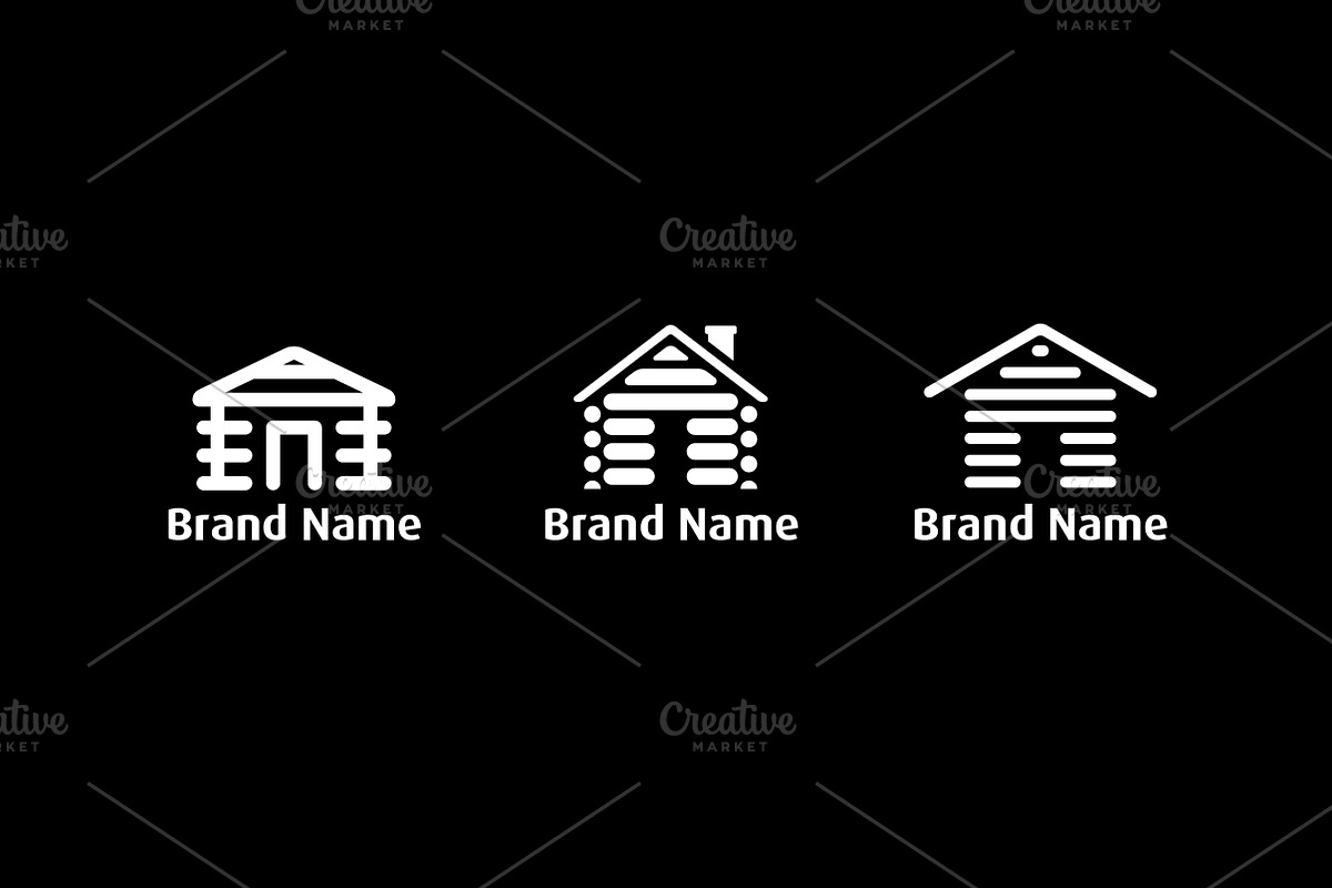 Log Cabin Logo Bundle & Mock-Up, a Branding & Logo Template by Multiple (Photo 5 of 5)