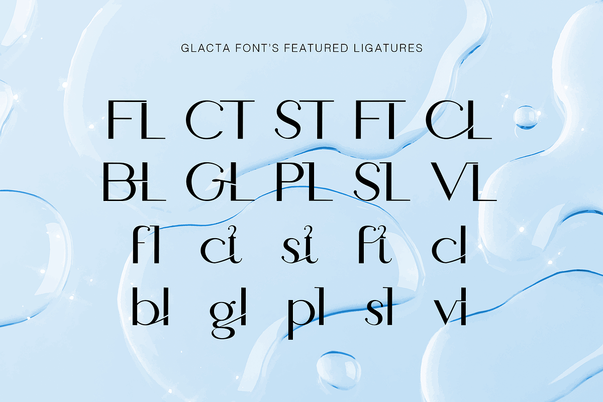 Glacta - Slashy Modern Sans Display, a Sans Serif Font by Cloverons (Photo 9 of 14)