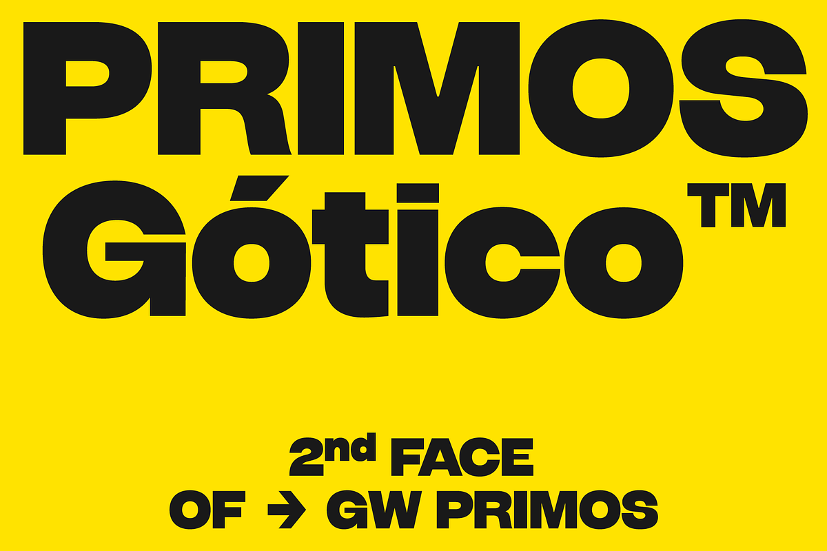 GW Primos Gothic, a Font by Goodwheel Studio (Photo 7 of 15)