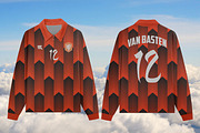 Long Sleeve Football Jersey Mockup, a Shirt Mockup by Irhasalfahad (Thumbnail 6 of 7)