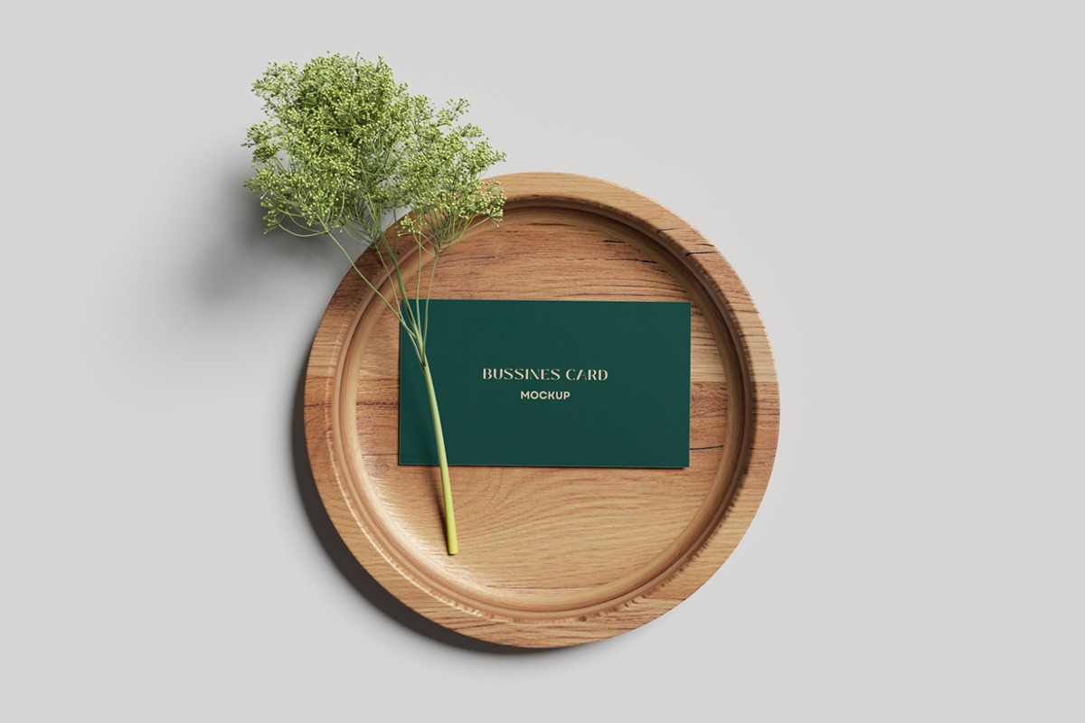 Business card mockup, an Advertising Mockup by AndikaGraphic (Photo 3 of 5)