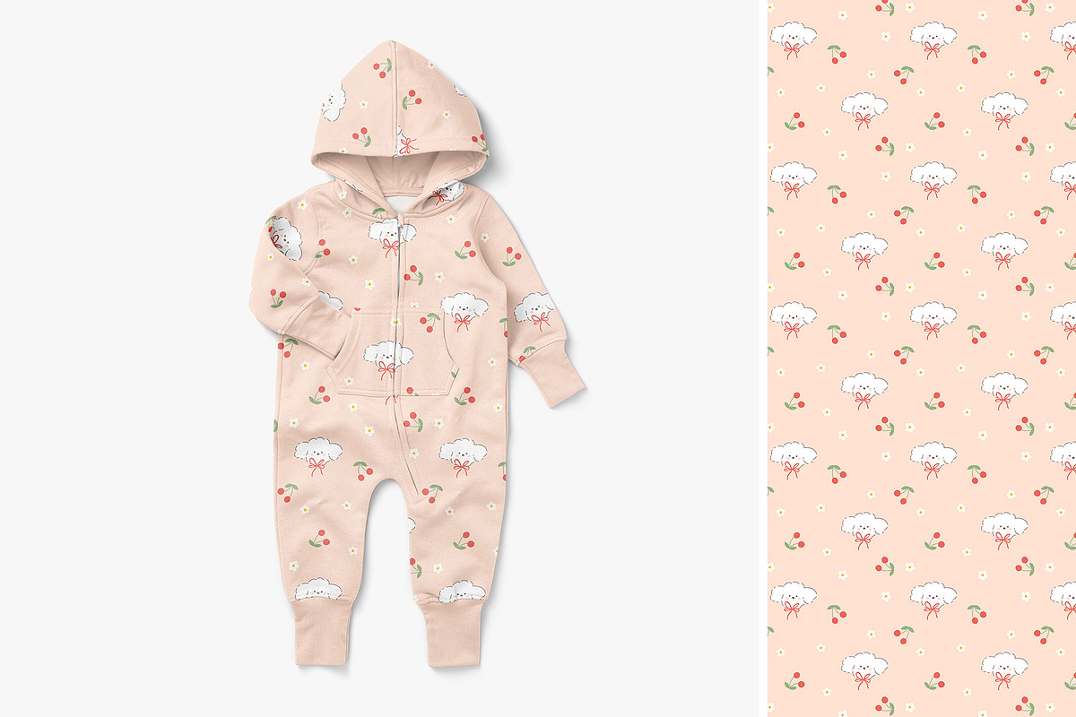 Berry Bunny Puppy Seamless Patterns, a Pattern Graphic by Svitlana Kharchuk (Photo 5 of 11)