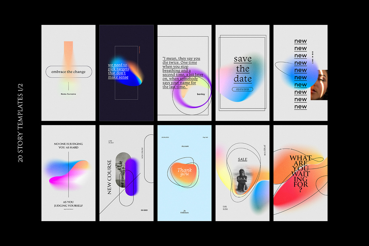 Chroma Grainy Instagram Template, a Social Media Template by kuro (Photo 5 of 7)