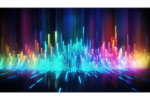 colorful graphic music background ai, a Background Photo by pikepicture