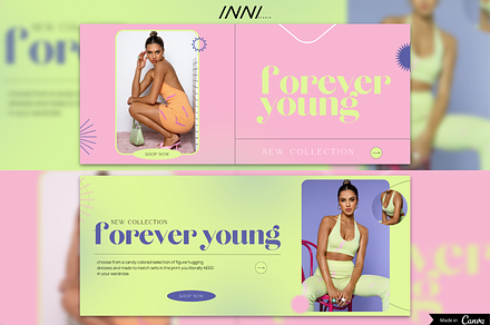 Canva Web Banner Kit | Retro Design