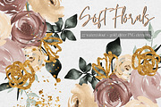 Beige and Brown Watercolour Flowers, an Illustration by Pixafied (Thumbnail 1 of 4)