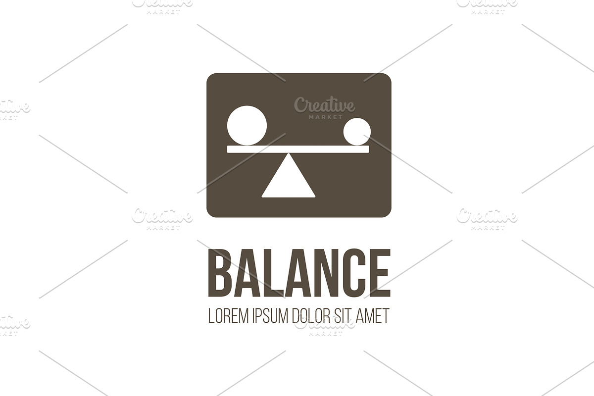 Balance vector logo design, a Branding & Logo Template by Zagach Letters