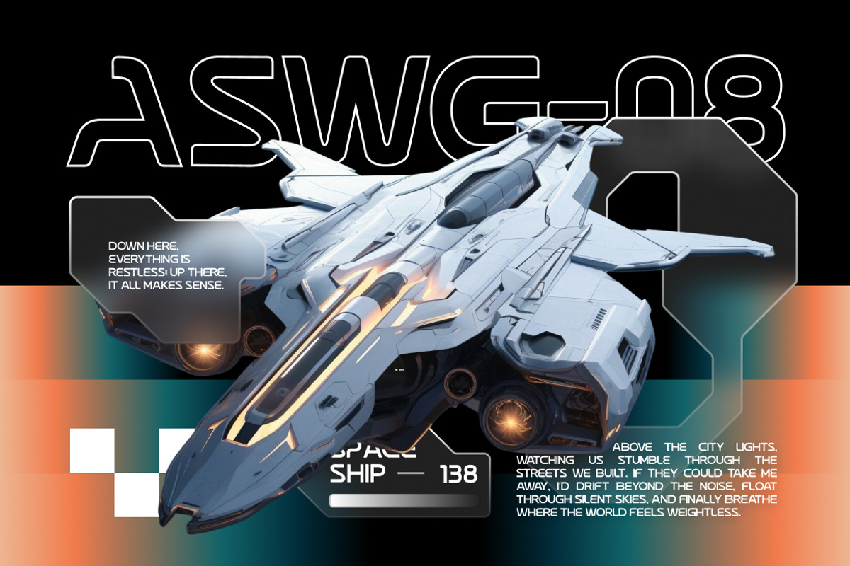 Neo Vector Futuristic Minimal Font, a Sans Serif Font by Rasio Studio (Photo 4 of 7)