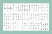 Big Bundle | 500 Thin Line Icons, an Outline Icon by Alex Blogoodf (Thumbnail 5 of 7)