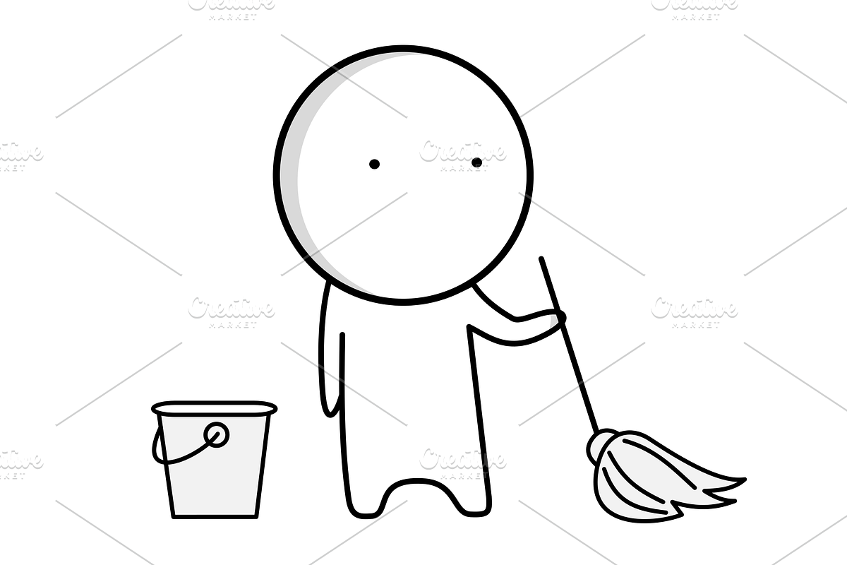 Set of icons about washing and clean, an Icon by JK comics (Photo 2 of 6)