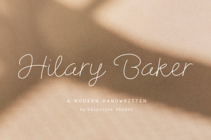 Hilary Baker - Modern Handwritten