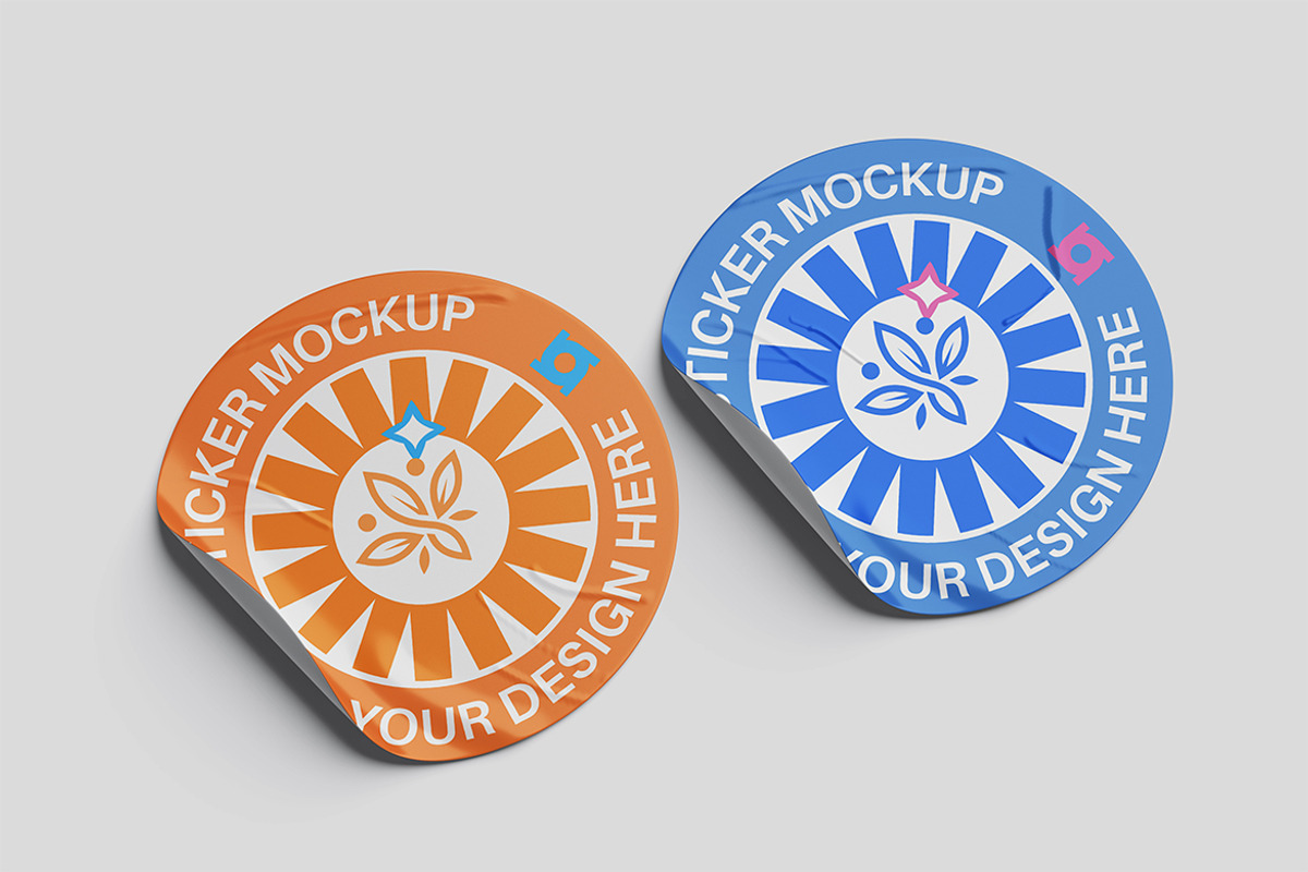 Sticker Mockup, a Pens & Pencil Mockup by SimpangGraphics (Photo 2 of 4)