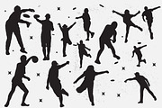 Disc Golf Players Silhouette Design, a Sport Illustration by DesignByShahadat (Thumbnail 1 of 2)