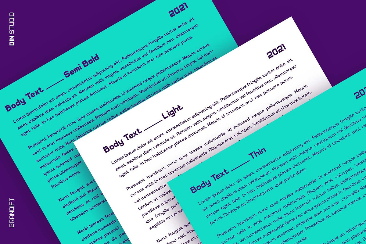 Grandift, a Sans Serif Font by din-studio.com (Photo 6 of 11)