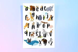 Animal Alphabet Poster