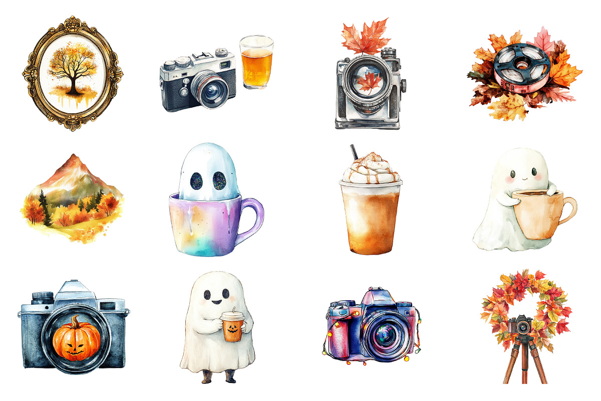 Autumn Photography Clipart, an Illustration by Daily.Designs (Photo 3 of 3)
