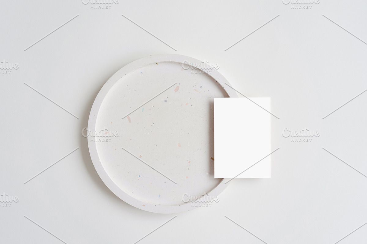 Textured Paper Card Mockup, a Business Card Template by sparklemockup (Photo 1 of 2)