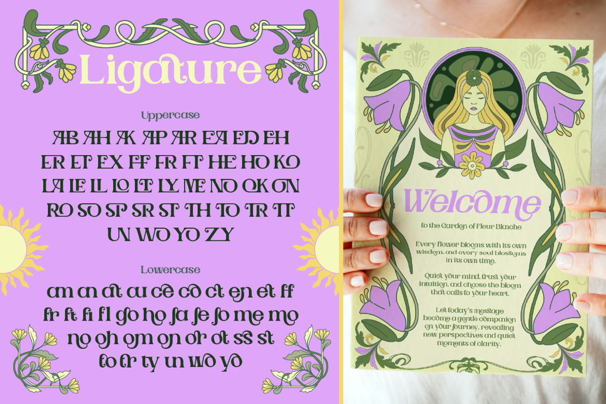 Sanridge - Art Nouveau Typeface, a Serif Font by Artisan Themes (Photo 6 of 11)