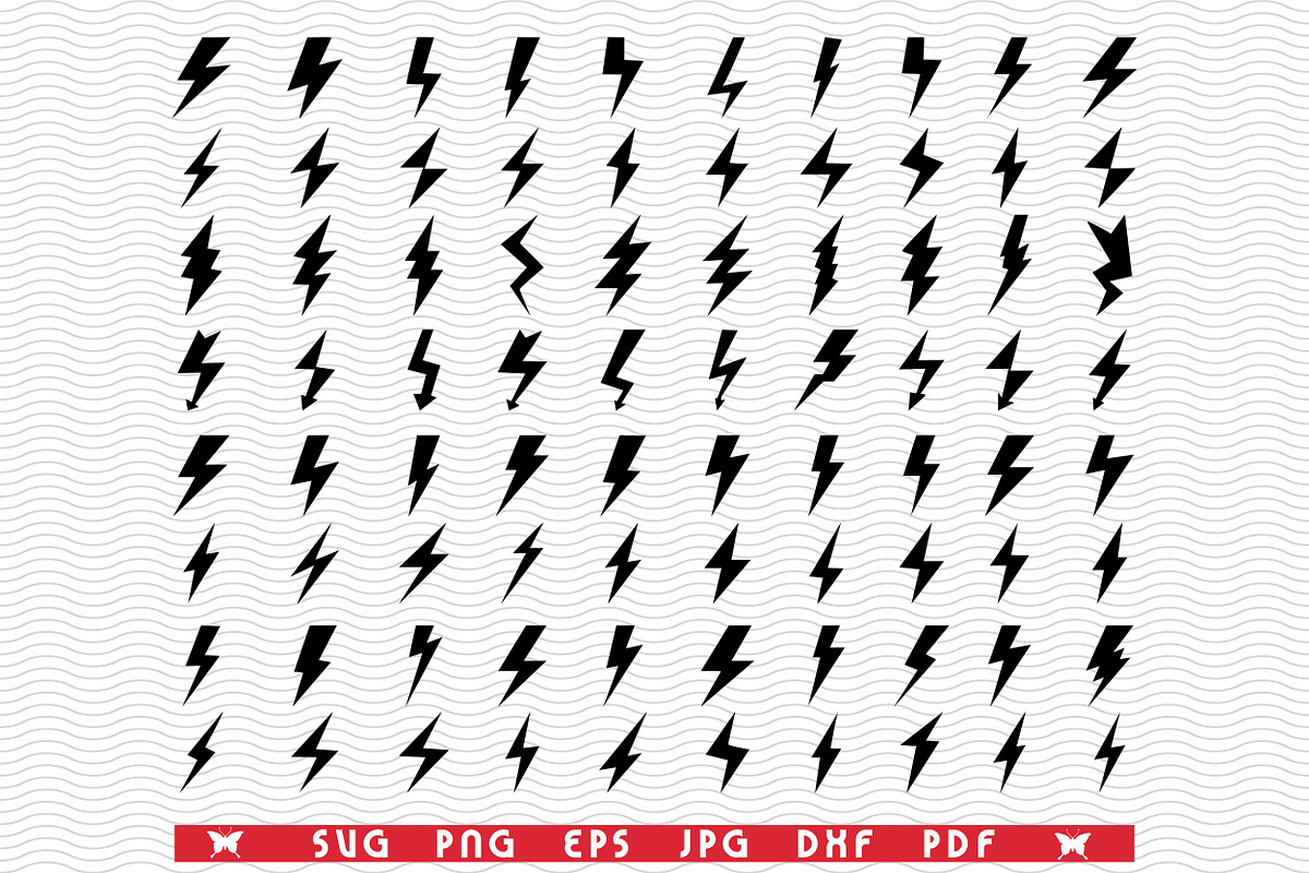 SVG Flash lighting, Black Silhouette, an Object Graphic by DesignStudioRM