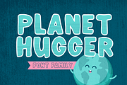 Planet Hugger - Layered Font Family, a Font by The Pretty Letters (Thumbnail 1 of 5)