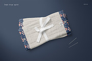Burp Cloth Mockup Set, a Hat Mockup by creatsy5 (Thumbnail 7 of 12)
