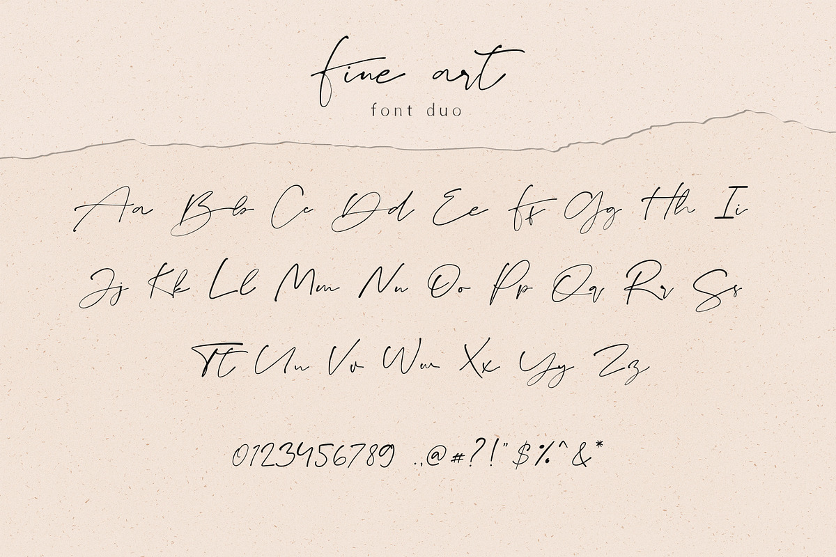 Fine art font duo, a Sans Serif Font by elvinova (Photo 18 of 19)