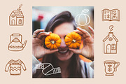 AUTUMN Cozy Clip Art and Patterns, a Graphic by Katrinelly (Thumbnail 13 of 13)
