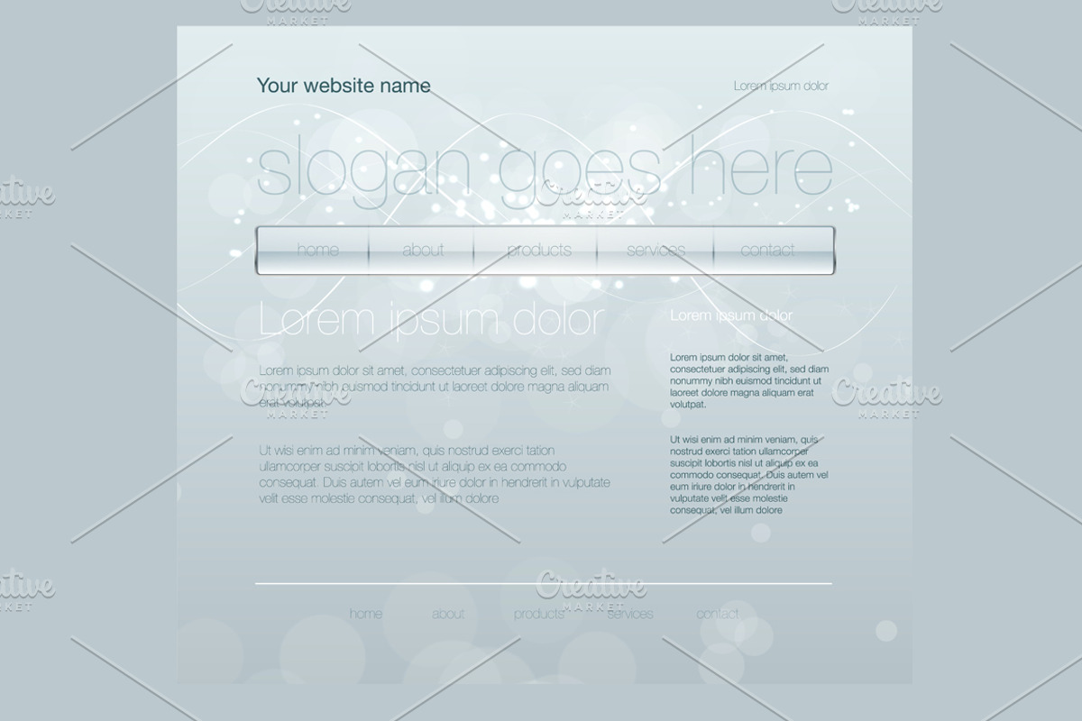 Vector Web Templates, a Templates & Theme by lissius (Photo 2 of 8)