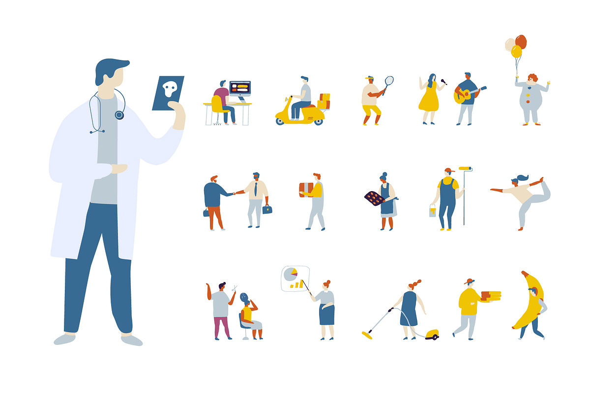 400+ Set of flat vector people, a Person Illustration by Vector_Art (Photo 14 of 24)