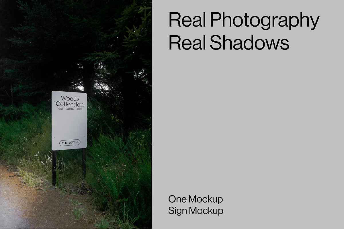 Woods Collection Sign Mockup 2, a Product Mockup by By Beyond (Photo 3 of 4)