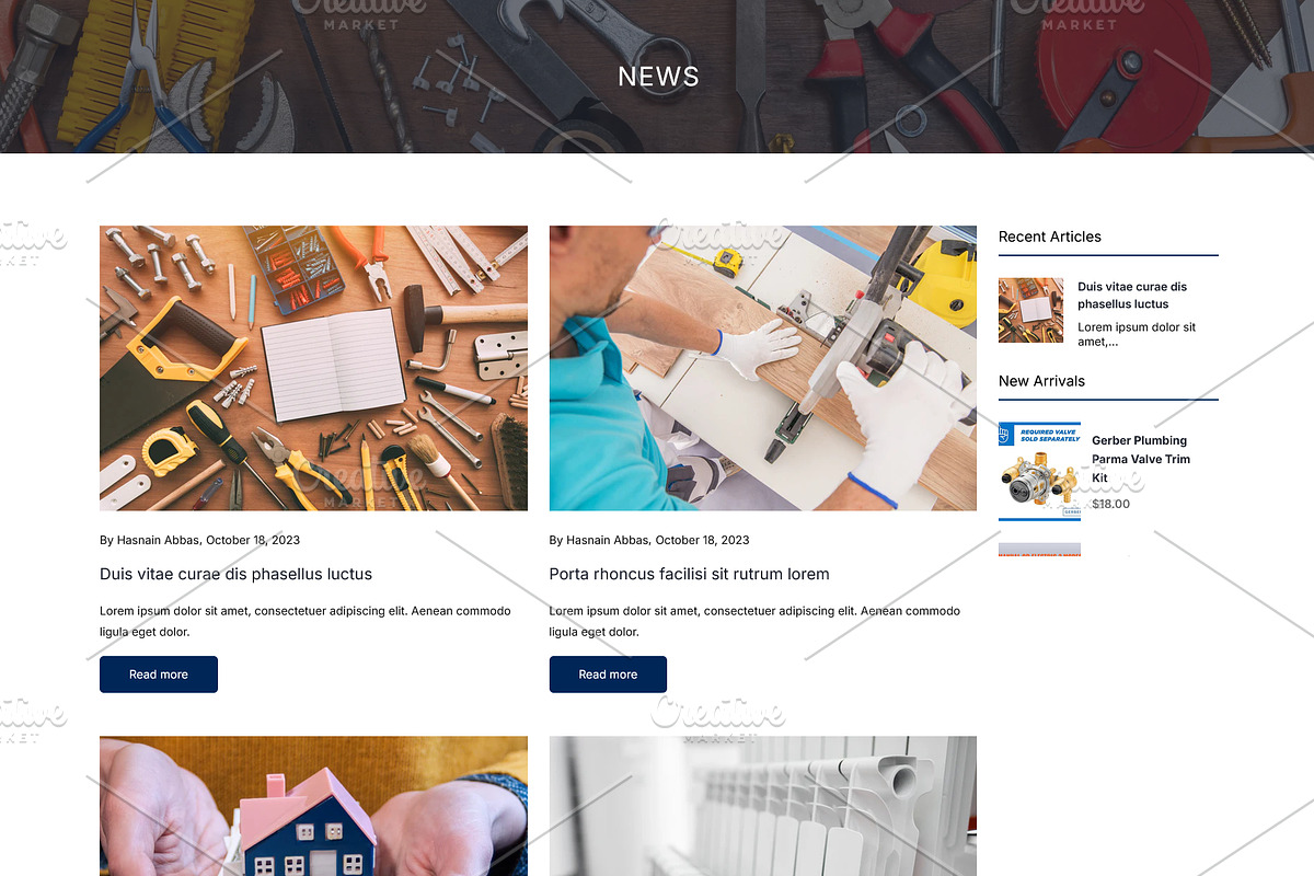 Plumbing, Construction & Flooring, a Shopify Template by HasnainDEV (Photo 5 of 6)