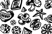 32 Trippy Streetwear Sticker Vector, a Decorative Illustration by Pries Studio (Thumbnail 3 of 3)