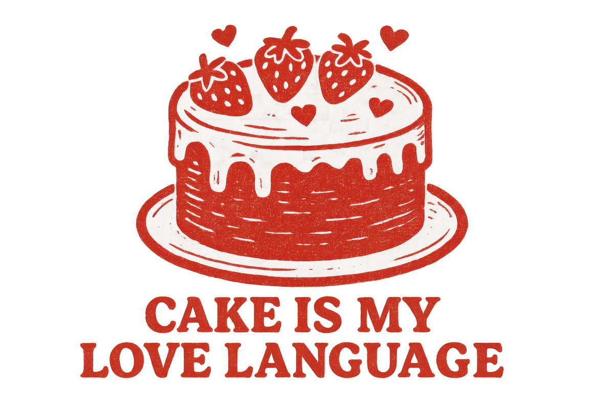 Cake with strawberries illustration, an Illustration by Dvoevnore photos