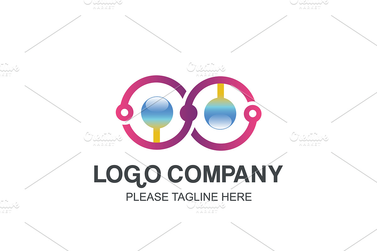 20 Logo Connecting Templates Bundle, a Branding & Logo Template by Friendesigns (Photo 10 of 21)
