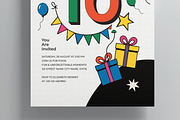 Birthday Flyer Design Template, a Flyer Template by MightyDesign (Thumbnail 3 of 8)