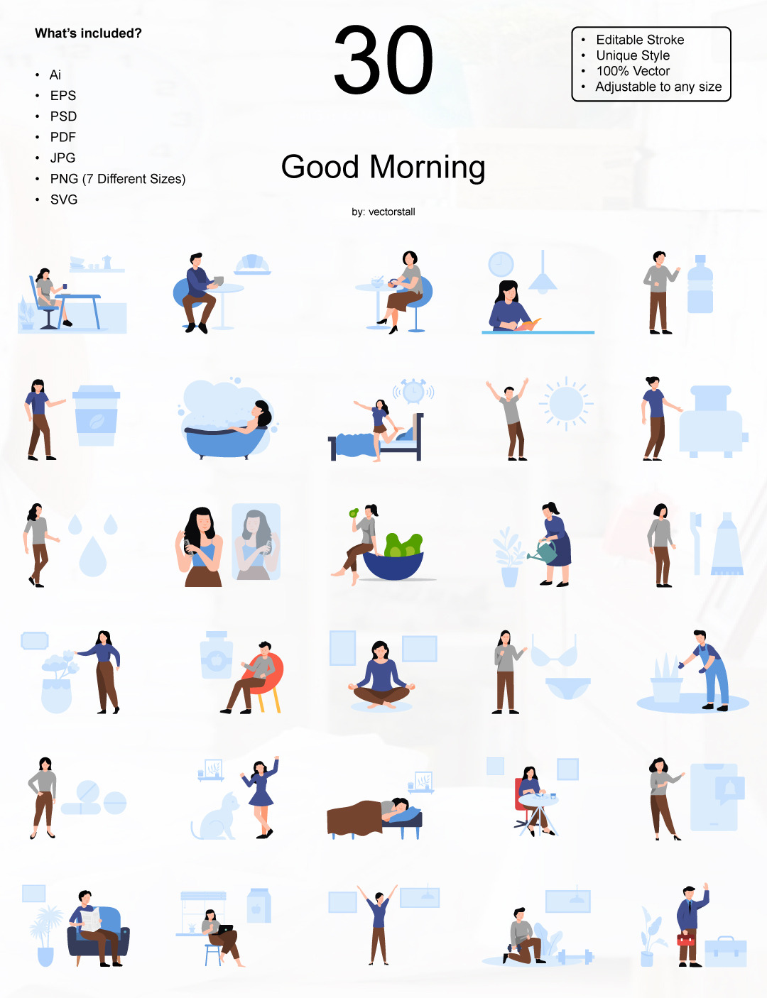 Good Morning, an Object Illustration by Vector Stall | Creative Market