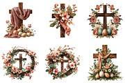 Easter Cross Clipart, an Illustration by DreamArtGraphic (Thumbnail 4 of 4)