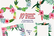 The Tropical Vibe! Summer Watercolor, a Texture Illustration by clairedelune (Thumbnail 5 of 6)
